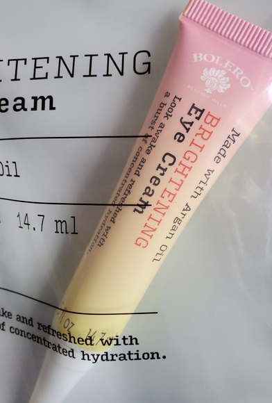 bolero brightening eye cream argan oil